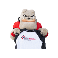 newmediainstitute new media nmi new media institute harry dog Sticker