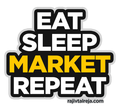 Eat Sleep Repeat Sticker by Rajiv Talreja | Business Coach