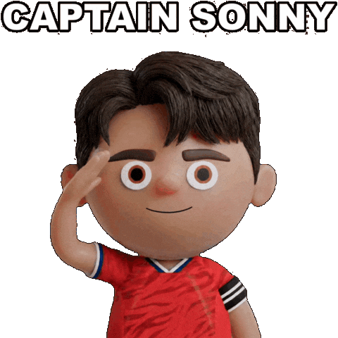 Son Heung Min Korea Sticker by OneFootball Heads