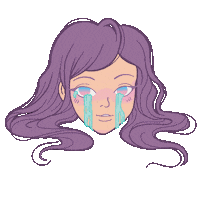 Sad Magical Girl Sticker