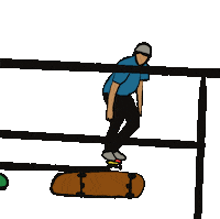 Fun Skate Sticker by Andrew torralvo