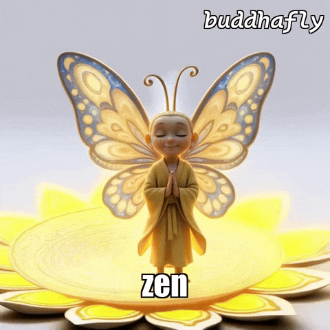 Enlightenment Calming GIF by BuddhaFlyJourney