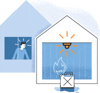 yunitesolutions fire brand security garage Sticker