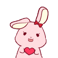 luilui_ps heart rabbit coco rabbits Sticker
