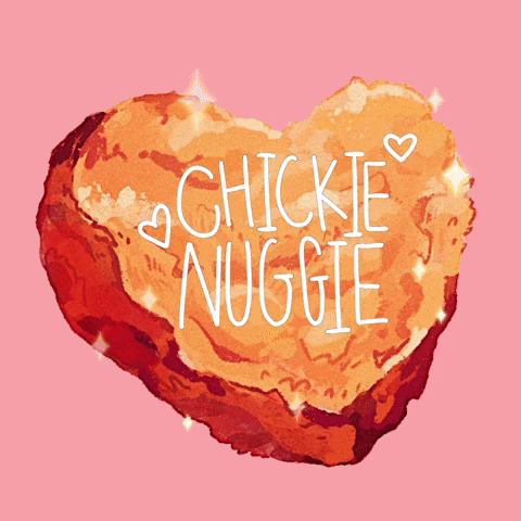 Chicken Nugget Heart GIF by poggu the froggu