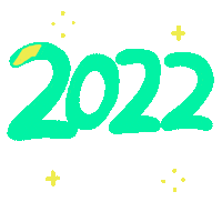 New Year Cheers Sticker by Derek Hunten
