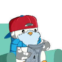 Read Breaking News Sticker by Pudgy Penguins