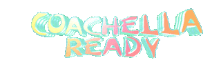 text coachella Sticker