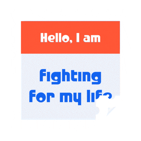 Text Fighting Sticker