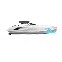 frauscher demon yachting miamivice speedboat Sticker