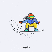 Snow Snowboarding GIF by eva pils