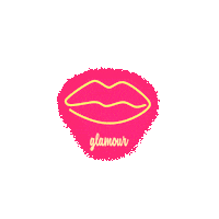neon kiss Sticker by Glamour Italia