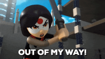 Get Out Of My Way Fighting GIF by LEGO