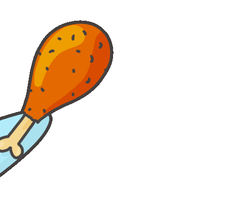 Eat Chicken Leg Sticker