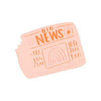 Announcement Newspaper Sticker by Mia's Miracles