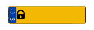 Number Plate Sticker by Pandora Car Alarms