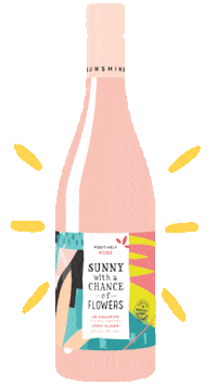 sunnywines cheers rose happy hour rose wine Sticker