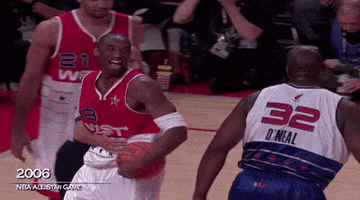 kobe bryant laughing GIF