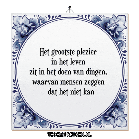 Succes Geluk Sticker by Tegelspreuken.nl