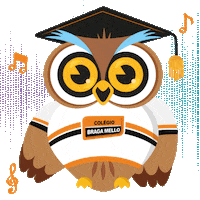 Dance Owl Sticker by Braga Mello