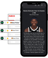 PlayerProps247 inbox dfs pickem playerprops247 Sticker
