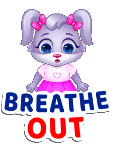 Fitness Breathe Sticker by Lucas and Friends by RV AppStudios