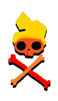 Fire Burning Sticker