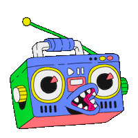 stereo jukebox Sticker by Hellow Festival