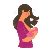 Novalac_prenatal baby mother breastfeeding nursing Sticker
