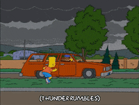scared bart simpson GIF