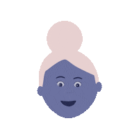 Girl Hello Sticker by Papier Patate