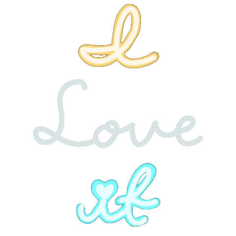 Love It Neon Sticker