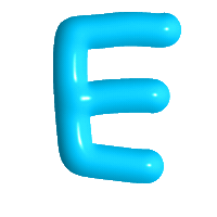 Alphabet E Sticker