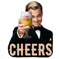 pravdabeer beer cheers leo leonardo dicaprio Sticker
