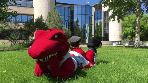 T-Rex Dinosaur GIF by University of Calgary