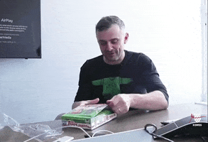 garyvee happy wow surprised gift GIF