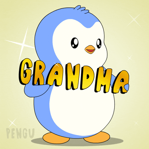 Penguin Grandma GIF by Pudgy Penguins
