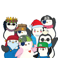 Team Hello Sticker by Pudgy Penguins