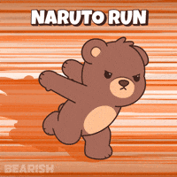 Teddy Bear Running GIF by BEARISH