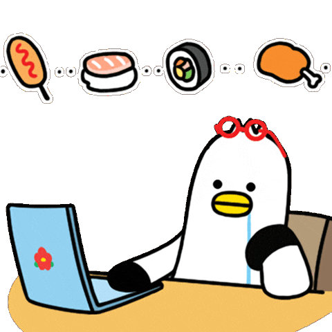 Hungry Foodie Sticker by boogi_in_busan