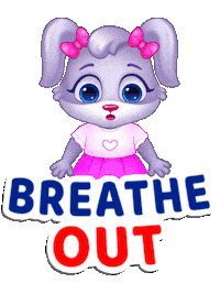Fitness Breathe Sticker by Lucas and Friends by RV AppStudios
