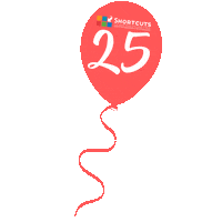 25 Years Sticker by Shortcuts Software
