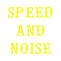 Speed And Noise Sticker by El Solitario