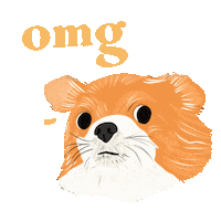 Dog Reaction Sticker by Lauren Eliz Love