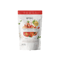 Notchie food red green vegan Sticker