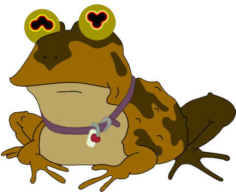 Frog Futurama Sticker