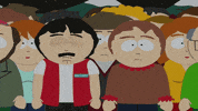 crowd explaining GIF by South Park 