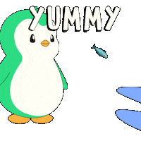 Hungry Penguin Sticker by Abster