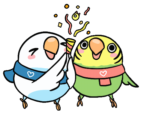 Bird Celebrate Sticker by MG