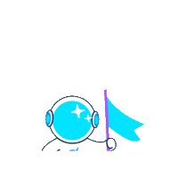 Space Moon Sticker by Hodlnaut